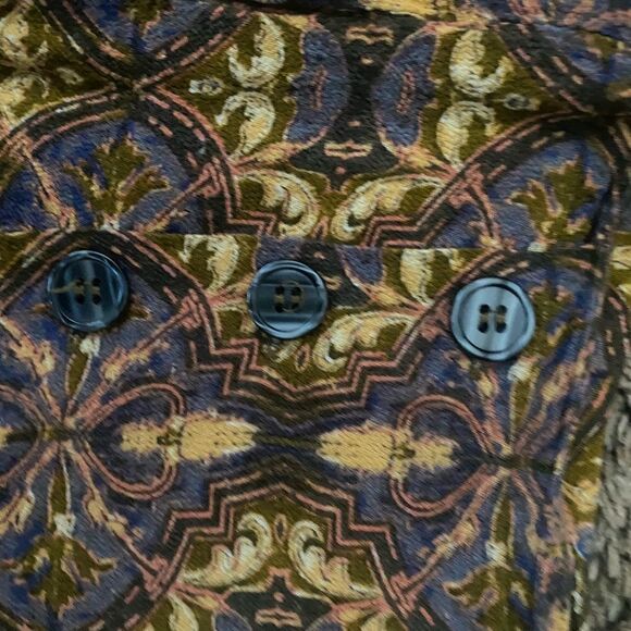 Free People Lovers Lane Printed Mini Skirt in Night Combo. Size 12 - Picture 11 of 12